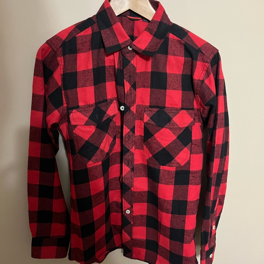 Red flannel shirt